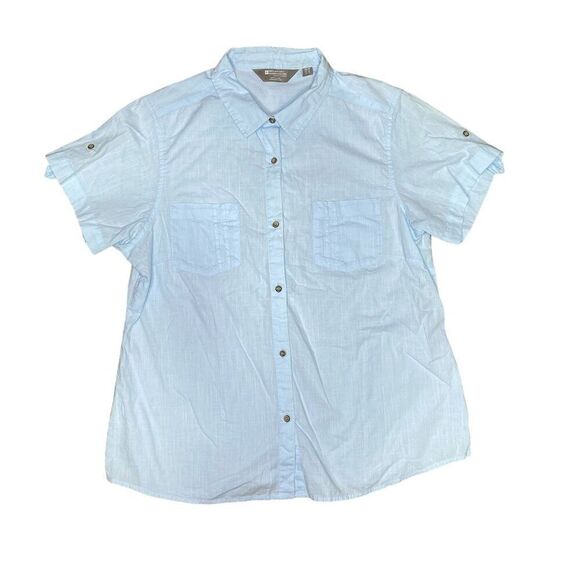 Mountain Warehouse Size 12 Button Front Short Sleeve Top - Picture 1 of 3